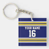 Porte-clés Équipe de stripes blanches de Jersey (Devant)