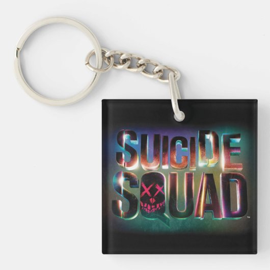Porte-clés Équipe de suicide | Logo couleur brillant (Devant)