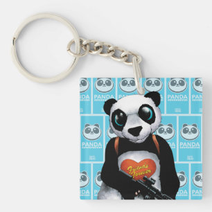 Porte-clés Équipe de suicide Panda