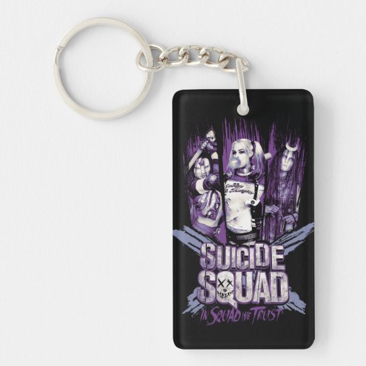 Porte-clés Équipe de suicide | Squad Girls "In Squad We Trust (Devant)
