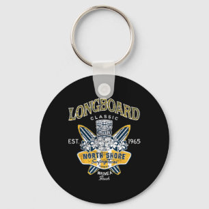 Porte-clés Équipe de surf de North Shore Hawaii Tee Longboard