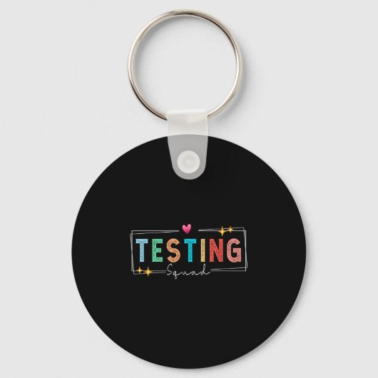 Porte-clés Équipe de test - Jour de test 2024 Motivation des (Recto)