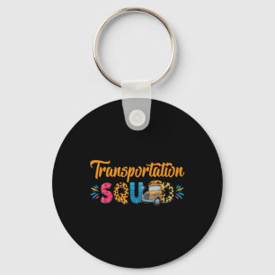 Porte-clés Équipe de transport de retour à l'école fier condu