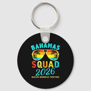 Porte-clés Équipe de vacances aux Bahamas Famille Amis Artwor
