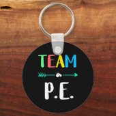 Porte-clés Équipe d'enseignant d'école d'éducation physique P (Recto)