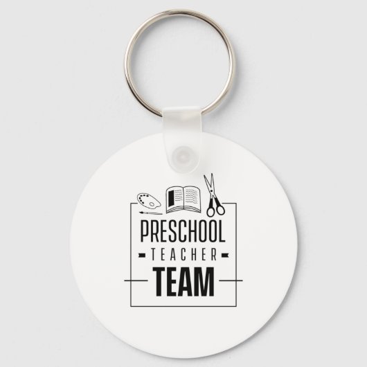 Porte-clés Équipe d'enseignants préscolaires (Recto)