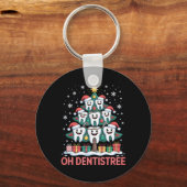 Porte-clés Équipe dentaire de Noël Oh Dentistree (Recto)