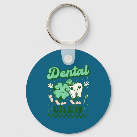 Porte-clés Équipe dentaire drôle dent dentiste St-Patrick (Recto)
