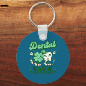 Porte-clés Équipe dentaire drôle dent dentiste St-Patrick (Recto)