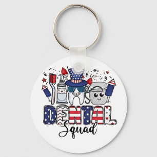 Porte-clés Équipe dentaire Mignonne hygiéniste dentaire 14 ju