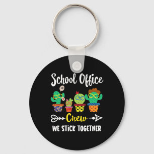 Porte-clés Équipe du bureau de l'école Nous restons ensemble 