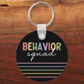Porte-clés Équipe du comportement | Thérapiste comportemental (Recto)