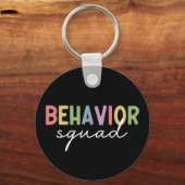 Porte-clés Équipe du comportement | Thérapiste comportemental (Recto)