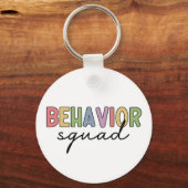 Porte-clés Équipe du comportement | Thérapiste comportemental (Recto)