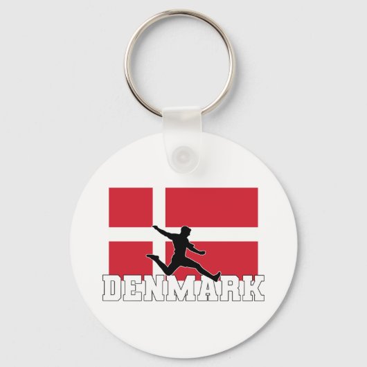 Porte-clés Équipe du Danemark de football (Recto)