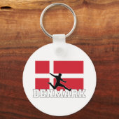 Porte-clés Équipe du Danemark de football (Verso)
