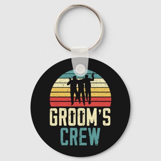 Porte-clés Équipe du marié, groupe du marié, soirée enterreme (Recto)