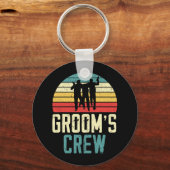 Porte-clés Équipe du marié, groupe du marié, soirée enterreme (Recto)