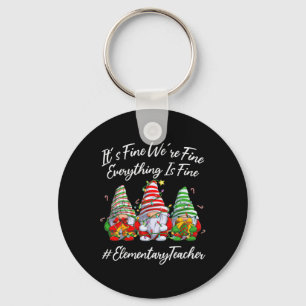 Porte-clés Équipe Enseignante Élémentaire Tout Est Beau Noël