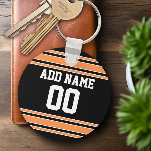 Porte-clés Équipe Jersey avec nom et numéro personnalisés