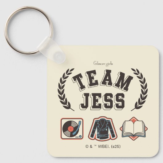 Porte-clés Équipe Jess Conception Gilmore Girls (Recto)