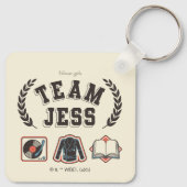 Porte-clés Équipe Jess Conception Gilmore Girls (Dos)