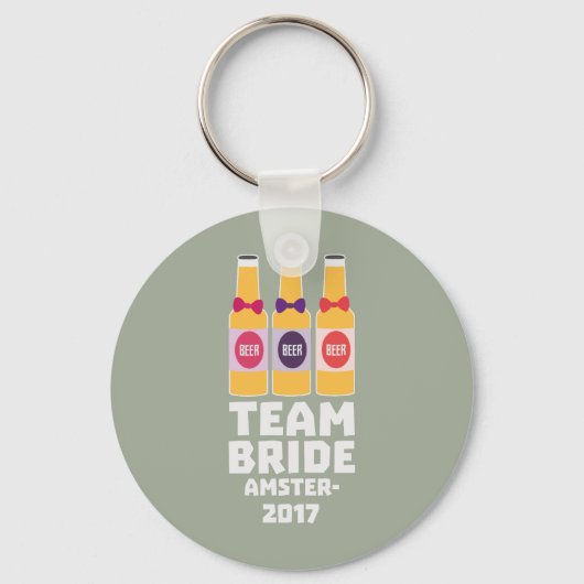 Porte-clés Équipe Mariée Amsterdam 2017 Zn034 (Recto)
