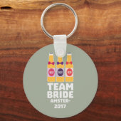 Porte-clés Équipe Mariée Amsterdam 2017 Zn034 (Recto)