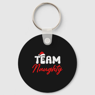 Porte-clés Équipe mignonne drôle de Noël couple correspondant