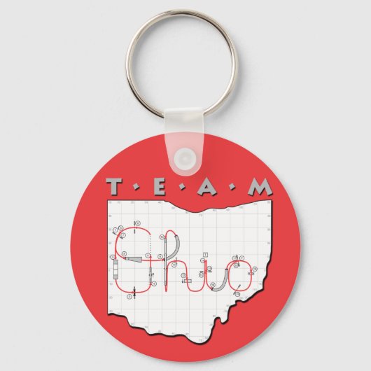 Porte-clés Équipe Ohio Agilité (Recto)