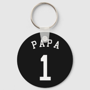 Porte-clés Équipe Papa Uniforme N°1 Vente Foot Soccer Volleyl