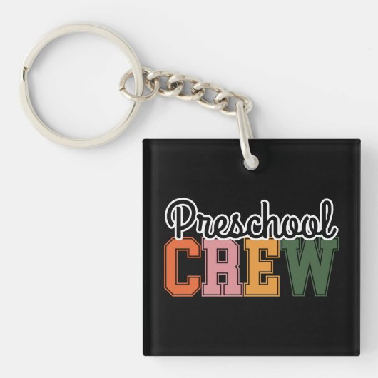 Porte-clés Équipe préscolaire mignonne (Devant)
