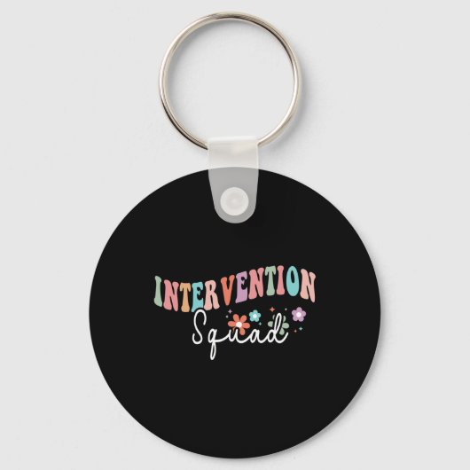 Porte-clés Équipe Rti Intervention Enseignant Ck À L'École T (Recto)
