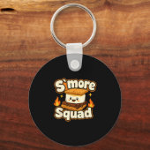 Porte-clés Équipe S'more marshmallow feu de camp camping desi (Recto)