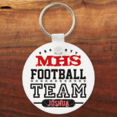 Porte-clés Équipe sportive scolaire (Recto)