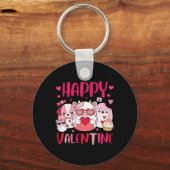 Porte-clés Équipe Squish Cadeaux Heureux de la Saint-Valentin (Recto)