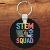 Porte-clés Équipe STEM, Professeur de sciences Équipe pédagog (Recto)