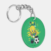 Porte-clés Équipe TWEETY™ Brésil Graphisme de football (Devant gauche)