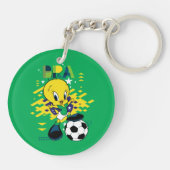 Porte-clés Équipe TWEETY™ Brésil Graphisme de football (Dos)