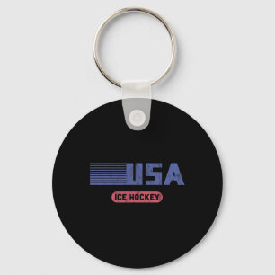 Porte-clés Équipe USA Sports Rétro Équipe Américaine de Hocke