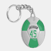 Porte-clés Équipe verte et blanche ⚽ balle (Devant gauche)