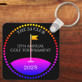 Porte-clés Équipement de golf de tournoi moderne (Verso)
