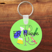 Porte-clés Équipement Médicale de l'infirmière (Recto)