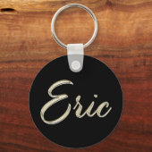 Porte-clés Eric Name Whitegold Button (Recto)