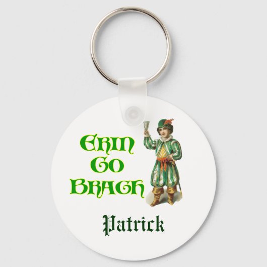 Porte-clés Erin Go Braugh Custom Irish Dit : (Recto)