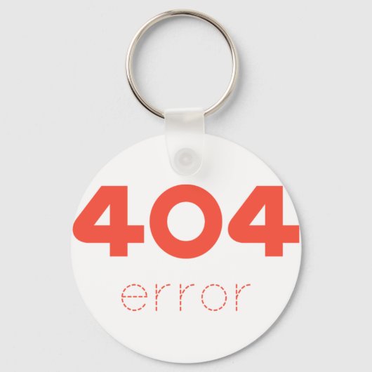 Porte-clés Erreur 404 (Recto)