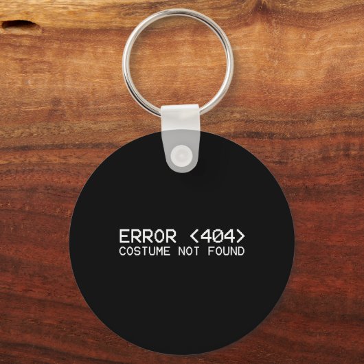 Porte-clés Erreur 404 Costume Pas Trouvé Fun Halloween Progra (Recto)