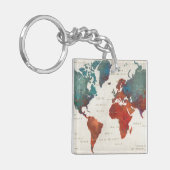 Porte-clés Errez souvent, errez toujours carte avec la (Devant gauche)