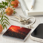 Porte-clés éruption volcanique (Devant Droit)