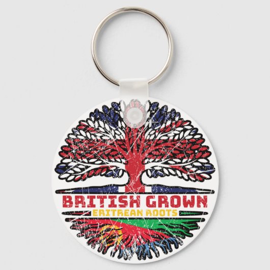 Porte-clés Érythrée Érythrée Royaume-Uni Royaume-Uni British (Recto)